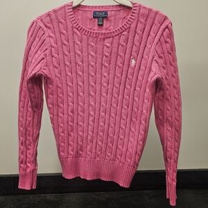 Polo by Ralph Lauren Pink Cable Knit Sweater